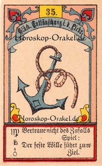 Der Anker im Steinbock Monatshoroskop an diesem Tag