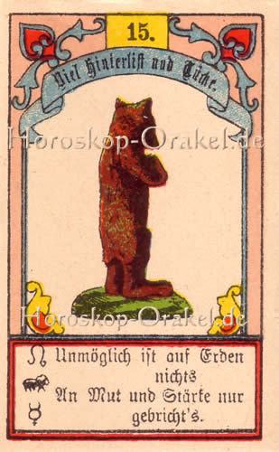 Der Bär im Steinbock Tageshoroskop heute