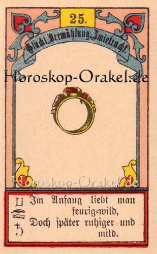 Der Ring, Singlehoroskop Steinbock