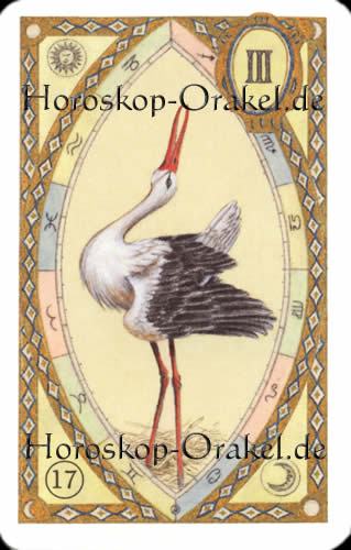 Der Storch, Steinbock Monatshoroskop