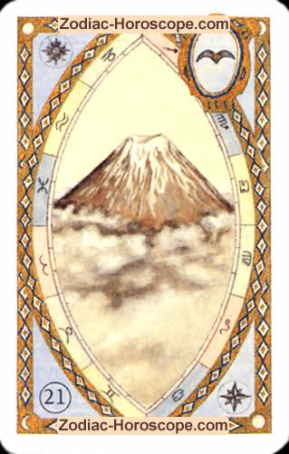 Astrologische Lenormandkarten der Berg