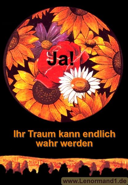 Die Blumen antwortet ja