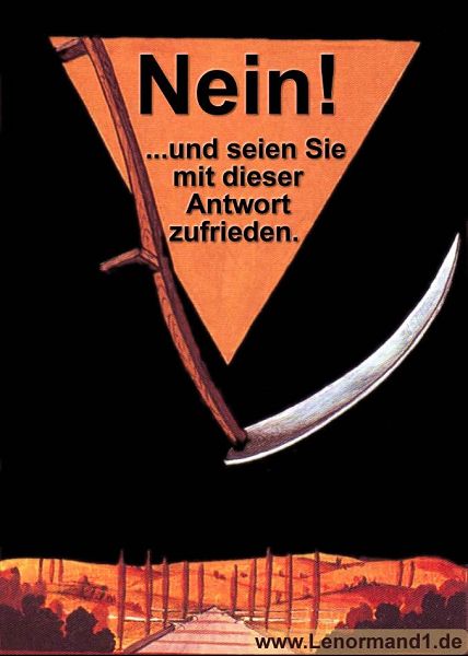 Die Sense antwortet nein