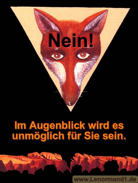Der Fuchs antwortet nein
